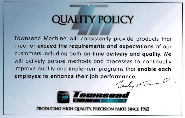 Townsend Machine Inc., CNC Precision Machine Shop in NJ
